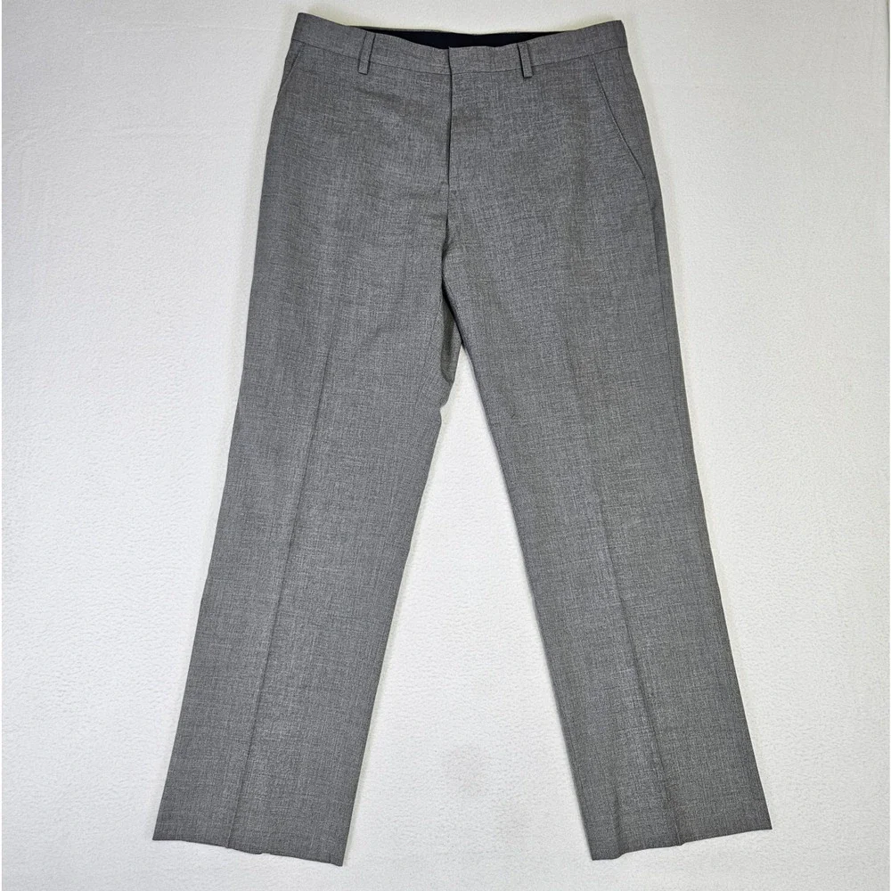 Banana Republic Tailored Fit Suit Mens Blazer 44R Gray Pant 33x30 Jacket 2PC Set